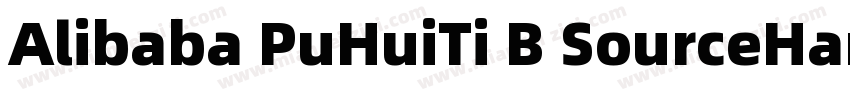 Alibaba PuHuiTi B SourceHanSanssc M字体转换